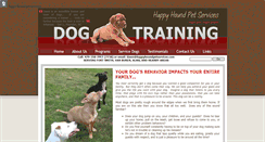 Desktop Screenshot of happyhoundpetservices.com